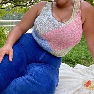 colorful snake print tank🐍
